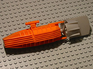 1x Lego Boat Motor Orange 14x4x4 Propeller Tested 48064c02