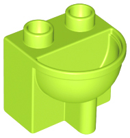 Duplo toilet and sink green and white