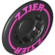 Wheel Cover 10 Spoke Recessed with Dark Pink 'Z TIER' and