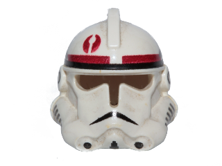 Headgear Helmet SW Clone Trooper Ep.3 Pattern LEGO White Minifig 