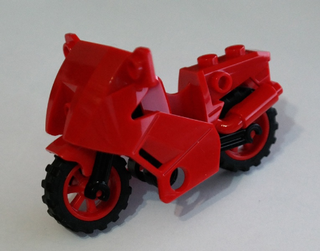 Red clearance lego motorcycle