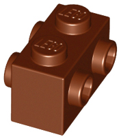 4x Brique Brick Modified 1x2 Studs on 2 Sides gris/l b gray 52107 NEUF Lego 