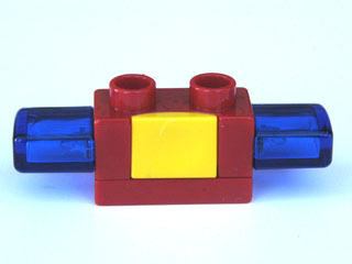 Licht & Sound gelb LEGO Duplo Blinklicht Blaulicht m Sirene rot orange 