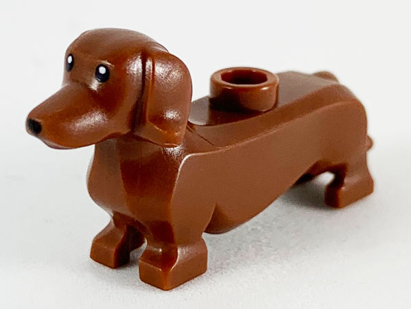Lego® 53075pb01 animal, dog, dachshund, black