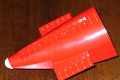 1 x Lego ® 54091 aircraft fuselage part under part red as in the photo.