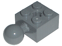 Brick Dark Bluish Gray LEGO Technic 2 X Stones With Ball 2x2-57909 New /