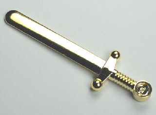 Lego 10x dunkelgraues Schwert Weapon Sword Small with Angular Hilt 94158c Neu 