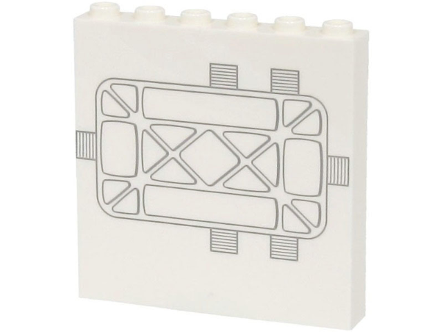 Panel 1 x 6 x 5 with SW Tantive IV Door with Light Bluish