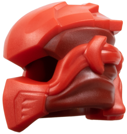 るん Minifigure, Headgear Ninjago Wrap Type 10 with Molded Red