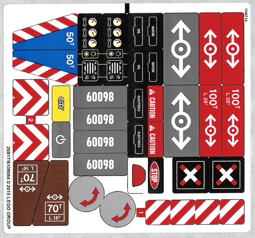 Sticker Sheet Set 60098 - Solid Color Background Version - (20817/6109084) Part 60098stk01b | BrickLink