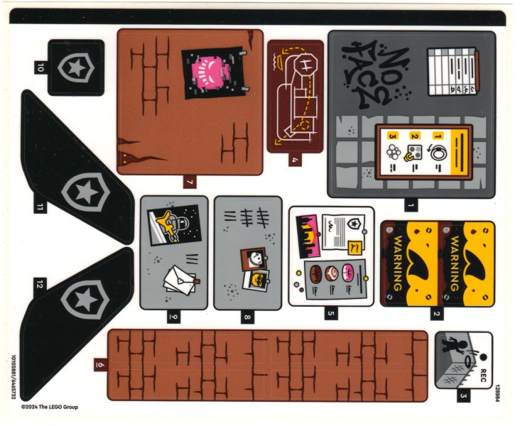 ダーバンデパーツ Sticker Sheet for Set 60419 - (10105881/6465732) : Part 60419stk01