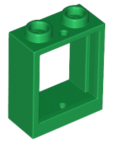 LEGO Window 1x2x3 Green With Transparent Disc 1162 