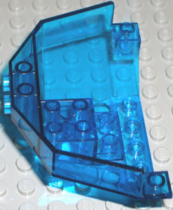 Lego 1 x Cockpit 30384 transparent schwarz 7x4x2 gebogen 7259 6207 7180 7656 