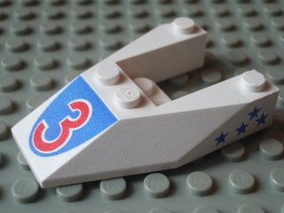 pace shame butter BrickLink - Part 6153apb05 : LEGO Wedge 6 x 4 Cutout without Stud Notches  with Red Number 3 Print & Blue Stars Pattern on Both Sides (Stickers) - Set  6517 [Wedge, Decorated] - BrickLink Reference Catalog