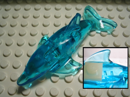 Medium blue NEW NEUF Lego 33499 pb01-1x Dauphin Animal Water dolphin 