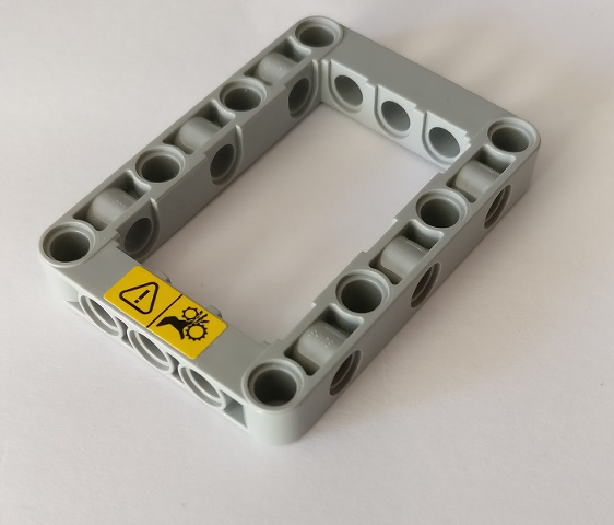 Lego Lot of 10 New Light Bluish Gray Technic Liftarms 5 x 7 Open Center Parts 
