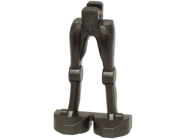 Plain mechanical droid legs with thin limbs and a gap between the feet.