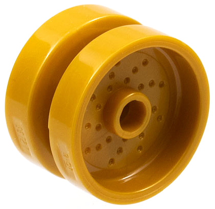 Wheel 18mm D. x 12mm with Pin Hole and Stud, Dotted Brake