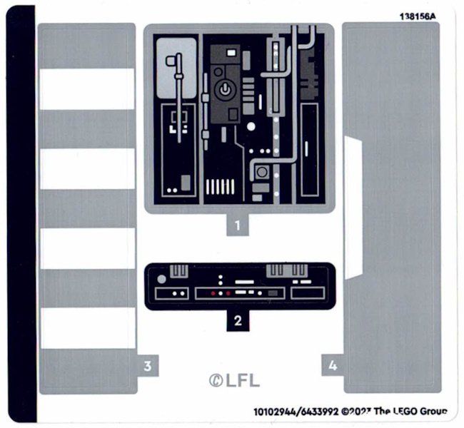 Sticker Sheet for Set 75355 - (10102944/6433992) : Part 75355stk01