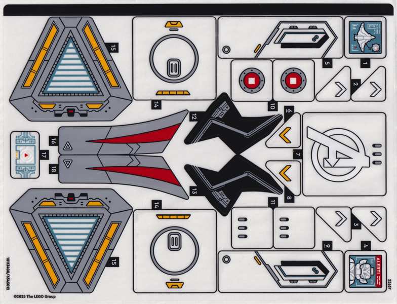 Sticker Sheet for Set 76325 - (10113408/6545012) : Part 76325stk01