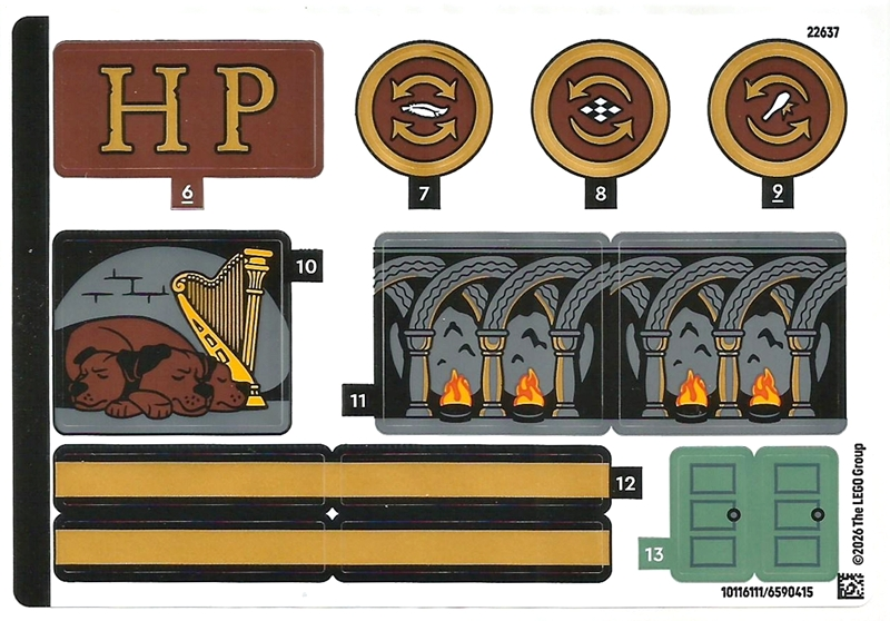 Sticker Sheet for Set 76466, Sheet 2 - (10116111/6590415) : Part