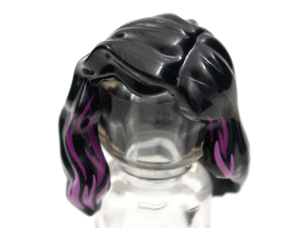 Minifigure, Hair Female Mid-Length with Part over Right
