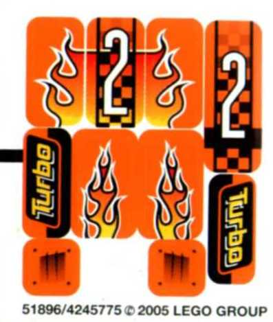 LEGO PART STICKER SET FOR 8641
