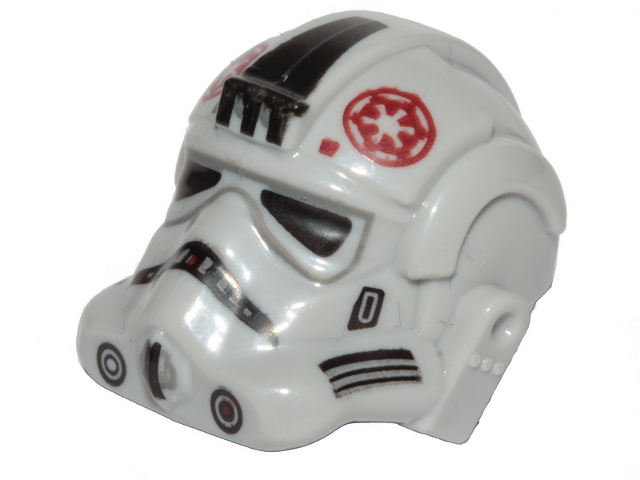 Lego Minifig SW Helmet x 1 Headgear SW Snowtrooper Ep 7 Pattern 