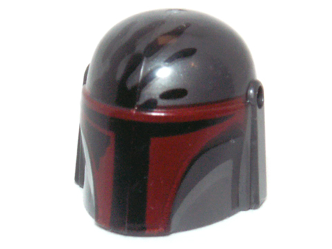 Minifigure Headgear Helmet with Holes SW Mandalorian with Dark