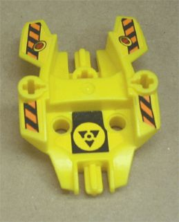 Bricklink Part 87820pb06 Lego Hero Factory Shield Type 1 With