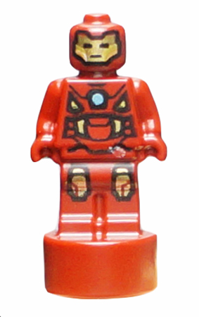 Trophy 90398pb043 Lego Figure Dark Red Iron Man Statuette 