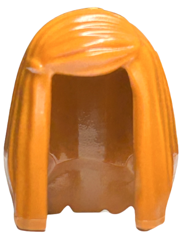 Plain long straight hair with a smooth texture and a part on the left side.