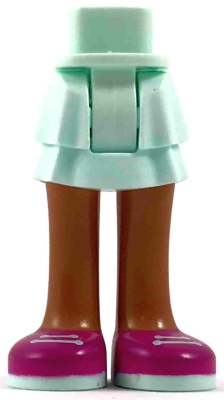 Mini Doll Hips and Skirt Layered, Medium Nougat Legs and