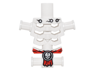 noir Skeleton Torso Pattern NEUF NEW 1 x LEGO 88585 Minifigure Torse Squelette 