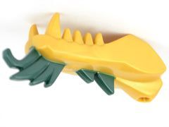 Dragon Head (Ninjago) Jaw Lower with Dark Green Spines