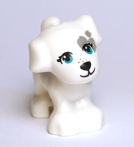 LEGO NEW WHITE MINIFIGURE TERRIER CUTE DOG SCOTTY ANIMAL PET PUPPY FRIENDS PIECE 