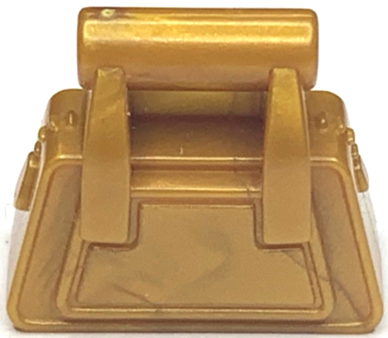 Lego New Pearl Gold Friends Accessory Handbag with Zipper Piece 