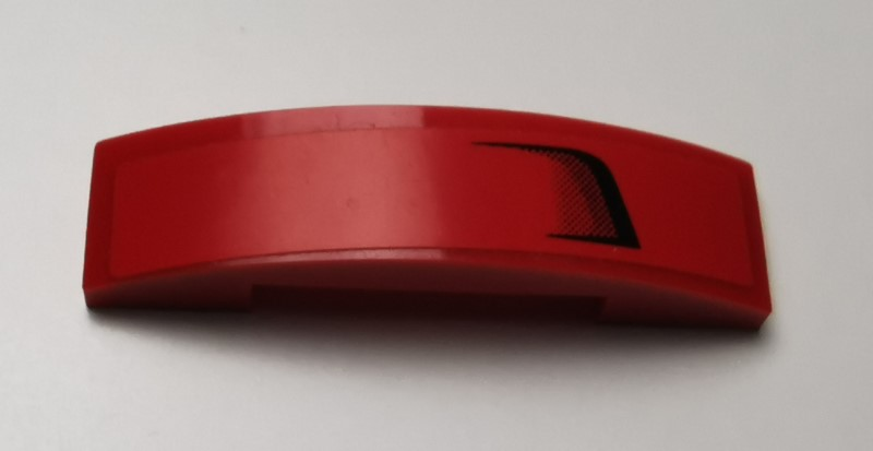 New LEGO Lot of 4 Red 4x1 Double Curved Slope Pieces