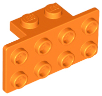 Light Bluish Gray Bracket 1 x 2 2 x 4 LEGO Parts No 93274 QTY 5 