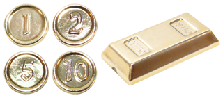 NEW LEGO Part Number 97053 in Chrome Gold 