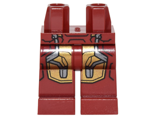 Hips and Legs with Iron Man Gold and Silver Knee Plates