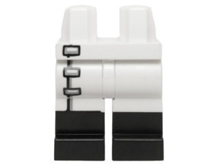 Bricklink Part 970c00pb0444 Lego Hips And Legs With 3 Black And Gray Clasps And Black Boots Pattern Minifigure Legs Decorated Bricklink Reference Catalog