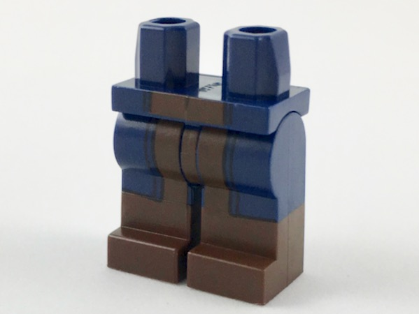 Lego Minifigure legs dark brown