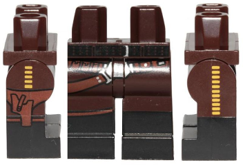 Lego Minifigure legs dark brown