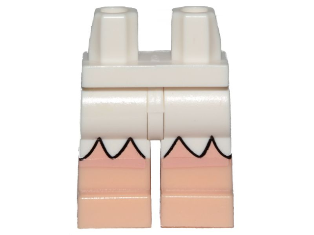 LEGO PART 970c23pr2010 Hips and Medium Nougat Legs with Ice Cream Waffle  Cone Print