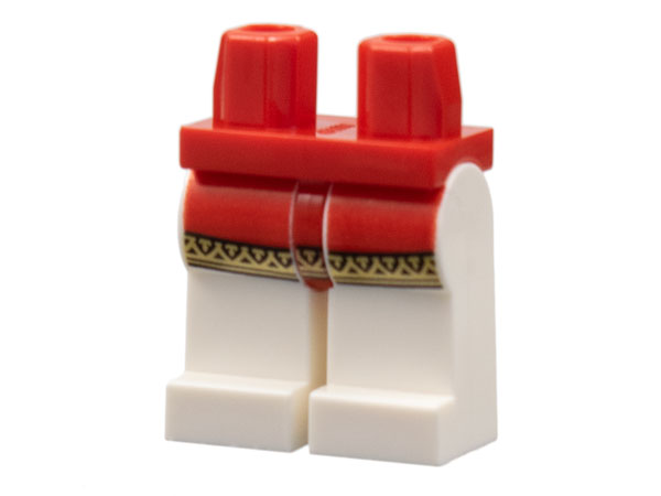 Hips and White Legs with Red Surcoat with Gold Border