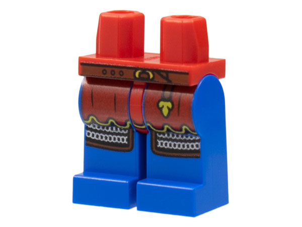 Hips and Blue Legs with Red Surcoat, Reddish Brown Belt and