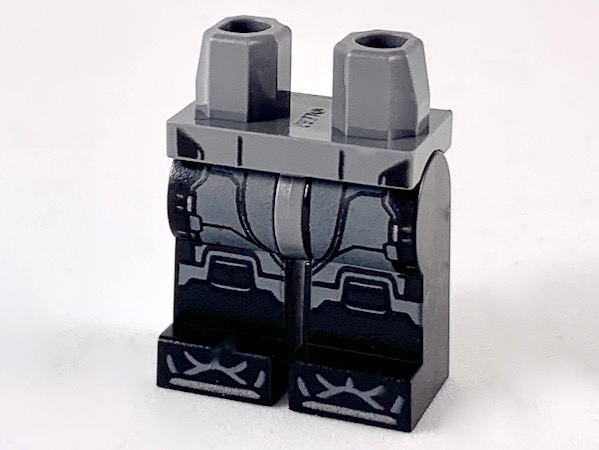 Lego mini figure 1 Dark Bluish Gray legs 