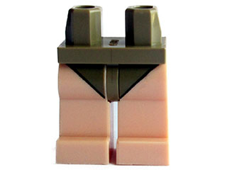 Hips and Light Nougat Legs with Dark Tan Leotard Pattern : Part 970c90pb05  | BrickLink