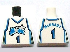 LEGO Part 973bpb186 Torso NBA Tracy McGrady Orlando Magic #1